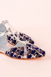 Bailarina Fluorita Silver (incluye plantilla de lana y  de piel )